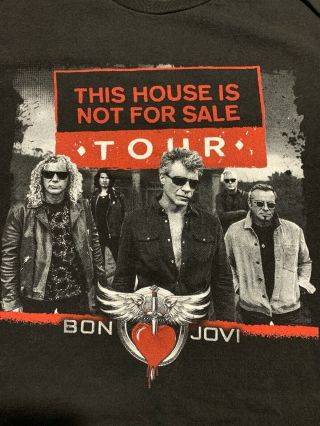 Jon Bon Jovi This House Is Not 2017 Tour Concert T - Shirt Size Large