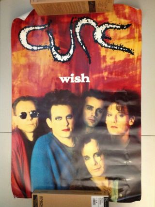 The Cure Vintage Poster Wish 1992 Fiction Electra Records Robert Smith