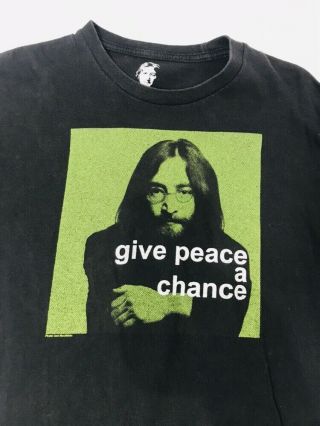 John Lennon Give Peace A Chance T - Shirt Size Medium