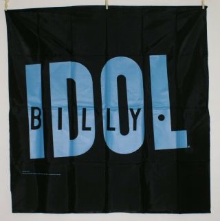 So1113 Billy Idol Poster 1985 Vintage Silk Tapestry 45 " X45 "