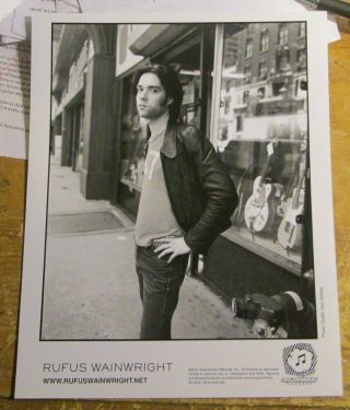 Rufus Wainwright Promotion Photo Vintage 90 