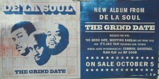 De La Soul 2004 The Grind Date 2 sided Promotional Poster Flawless Old Stock 2
