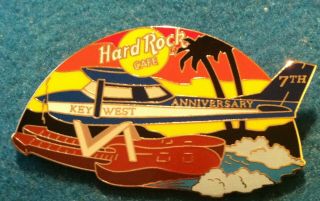 Hard Rock Cafe Key West,  Florida 7th Anniversary Sea Plane Pin Limited Ed