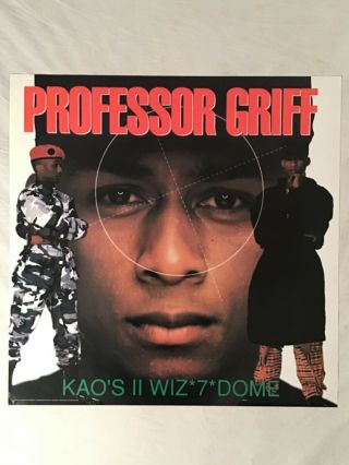 Professor Griff 1991 Promo Poster Kao’s Ii Wiz Public Enemy Rap Hip Hop