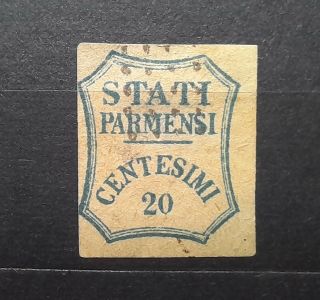 Parma (italy) 1859 20c (provisional Government) Sassone 14 - - - - 230€