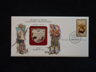 Germany/ddr 1983 Cover With Sterling Silver Medal.  Battle Of Lutzen I 1623