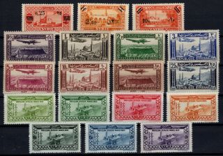 G139057/ French Syria – Years 1936 - 1938 Mnh / Mh Semi Modern Lot