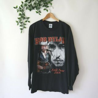 Bob Dylan Vintage 2004 Fall Tour College Tour Of Knowledge Long Sleeve Shirt Xl