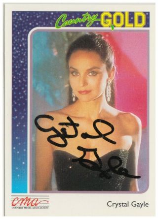 Crystal Gale Country Music Association Card 62 1992 Autographed Signed