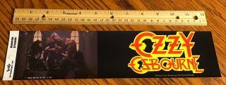 Ozzy Osbourne/ Bumper Sticker/ 1984/ Vintage/ Bark At The Moon/ Jake E Lee/