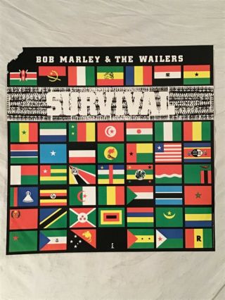 Bob Marley 1979 Promo Poster Survival & The Wailers Island Records Reggae Music
