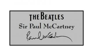 Paul Mccartney Signed Signature Custom Laser Engraved 2 X 4 Plaque