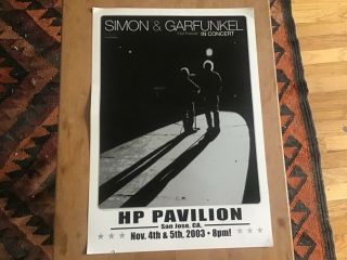 2003 Simon & Garfunkel Poster - Hp Pavilion - San Jose California