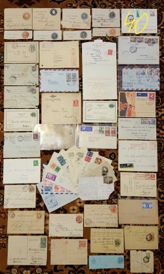 Stamps Covers Postcards Worldwide Postal History Lot Gf/40