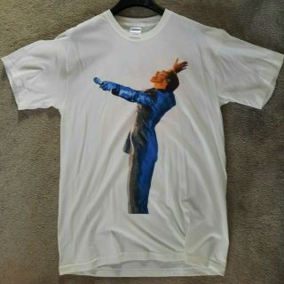 George Michael White 25 Live Tour Tshirt Final 2 On The Back Size M