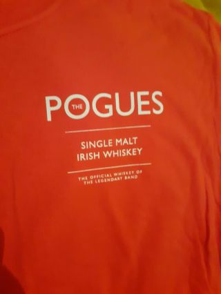 The Pogues Whiskey Raise Hell Medium T Shirt Shane Macgowan Irish Folk Punk