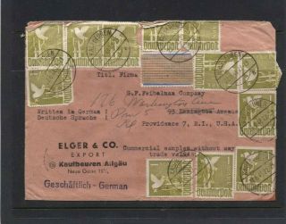Germany 1948 Cover Post Ww2 Commercial Cover To Usa American Zone