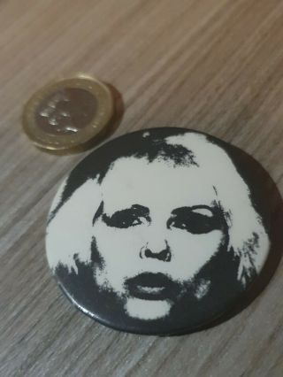 Large 45 Mm Blondie Debbie Harry Wave Punk Band Pop Music Badge Pin Pinback