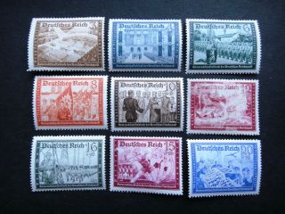 Germany Nazi 1939 1940 1941 Stamps Mnh Third Reich Deutschland German Wwii