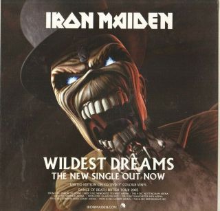 Iron Maiden Wildest Dreams 2003 Orig Uk Shop Display Poster Flat
