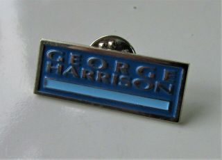 George Harrison Cloud Nine Ltd Promo Metal Pin Badge 1987 Dark Horse Beatles