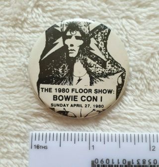 Vintage Badge From The 1980 Bowie Con 1 Show