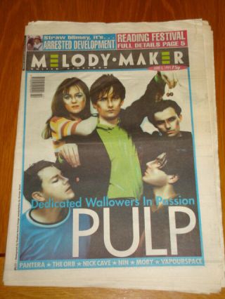 Melody Maker 1994 June 4 Pulp Pantera The Orb Nin Moby Nine Inch Nails