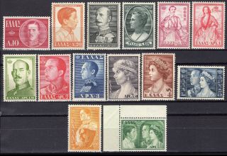 Greece 1957 Royal Family Ii Set Mnh Signed Upon Request