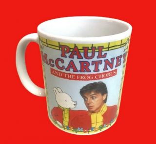Paul Mccartney/the Frog Chorus We All Stand Together 1984 Single Cover On A Mug.