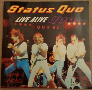 Status Quo - Live Alive Quo Tour 1992 Tour Programme