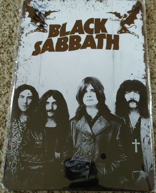 Black Sabbath Poster Style Wall Sign