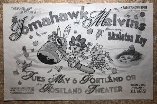 Tomahawk,  The Melvins Concert Poster Flyer 11x17 Mike Patton 2