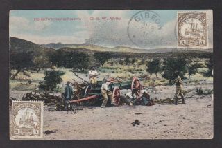German South West Africa 1911 Illustrated - Postcard Gibeon Cancelation