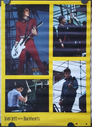 Joan Jett Poster Bi - Rite 1983 Approx 20 X 28