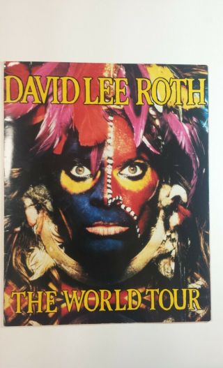 David Lee Roth The World Tour Concert Program Book,  Steve Vai,  Billy Sheehan