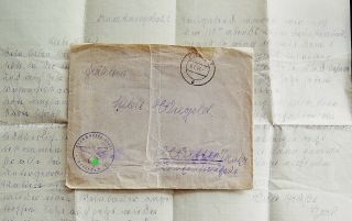 Translated Fieldpost Letter - Panzer Division - Destroyed In Stalingrad