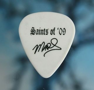 Motley Crue // Mick Mars 2009 Saints Tour Guitar Pick // White Plectrum 2