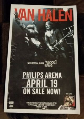 Van Halen 2012 Philips Atlanta Poster Los Angeles Eddie Alex Wolf David Lee Roth