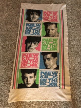 Vintage Kids On The Block Beach Towel 1990’s