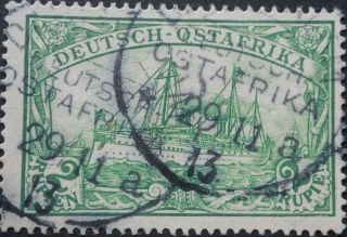 German East Africa 1901 Two Rupien With Dar Es Salaam Postmark