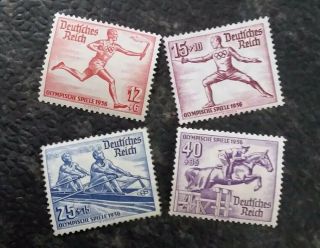 German Olympics High Value Stamps Delux Mnh Lot  M
