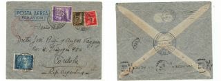 Italy Postal History Zeppelin Catapult Cover To Argentina Year 20 - 06 - 1939