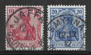 Germany Reich In Turkey 1912 - 1914 Set Of 2 Stamps Unchecked