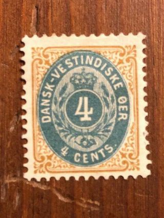Danish West Indies (dwi) — Scott 7 — 1874 4c — Llmh