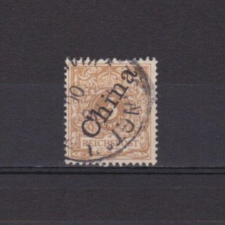 China Germany Kiautschou 1898,  Mi V1aii,  Postmark Tsingtau Type 7,  56°