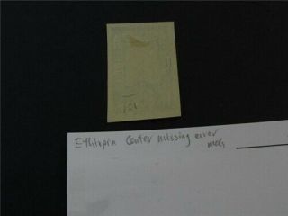 nystamps Italy Ethiopia Stamp OG H Center Missing Error J22x3212 2
