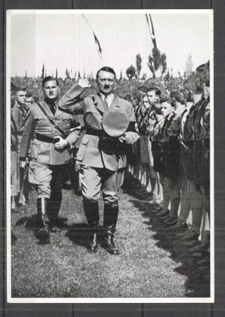 H0727 Deutsches Reich Adolf Hitler Wwii Rare Photographs Cigarette Cards