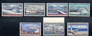 Greece 1958 Harbours Airpost Complete Set Mnh