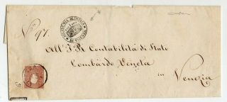 1861 Italy Lombardy - Venetia Cover 10s Stamp,  Olympic Sports Academy Pmk