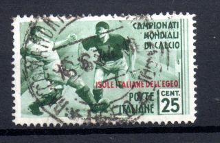 Italy Aegean Islands 1934 World Cup Fine 25c Ws20526